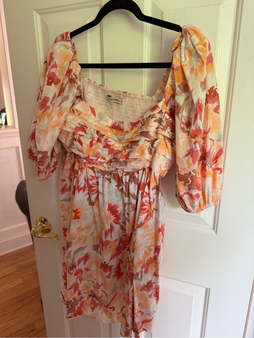 Abercrombie Emerson Puff Sleeve Mini Dress